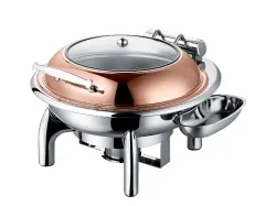 Купить чафинг-диш crazy pan cp-chd018rg розовое золото – цена от завода, доставка до двери | RuOborudovanie.ru