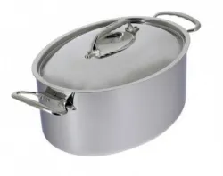Купить кастрюля овальная 6,5л 30х22см h13см, с крышкой, серия affinity, s/s 3726.30 – цена от завода, доставка до двери | RuOborudovanie.ru