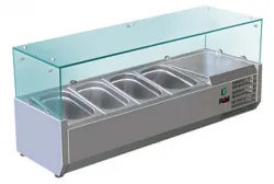 Витрина холодильная для ингредиентов 4хGN1/3 -150 мм Koreco VRX 1200 395 WN – купить в RuOborudovanie.ru с доставкой до двери Купить витрина холодильная для ингредиентов 4хgn1/3 -150 мм koreco vrx 1200 395 wn – цена от завода, доставка до двери | RuOborudovanie.ru