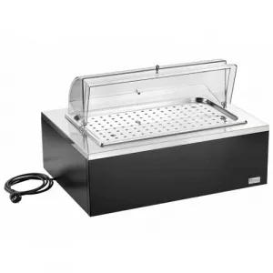 Мармит Pintinox венге настол. 1*Gn1/1 для выпечки с крыш.Roll-Top (чафиндиш) электр., на дер.подст. – купить по цене завода