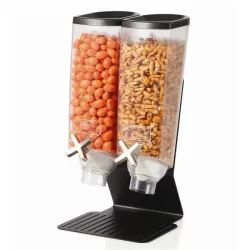 Диспенсер Rosseto Ez-Pro для сыпучих продуктов, две емкости по 3,8л, 22,9Х20,3СМ H43,2См, сталь/акри – купить в RuOborudovanie.ru с доставкой до двери Купить диспенсер rosseto ez-pro для сыпучих продуктов, две емкости по 3,8л, 22,9х20,3см h43,2см, сталь/акри – цена от завода, доставка до двери | RuOborudovanie.ru