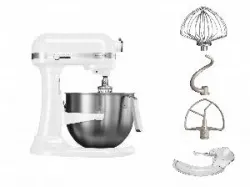 Купить миксер планетарный kitchenaid 5ksm7591xewh белый профессиональный – цена от завода, доставка до двери | RuOborudovanie.ru