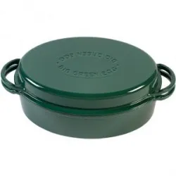 Купить духовка голландская зеленая овальная д/гриля big green egg 117670 – цена от завода, доставка до двери | RuOborudovanie.ru