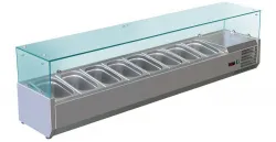 Витрина холодильная для ингредиентов 8хGN1/4 -150 мм Koreco VRX1600330(335I) – купить в RuOborudovanie.ru с доставкой до двери Купить витрина холодильная для ингредиентов 8хgn1/4 -150 мм koreco vrx1600330(335i) – цена от завода, доставка до двери | RuOborudovanie.ru