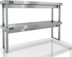 Полка тепловая Hicold TP2-8/3 двухъярусная настольная (800х300х800мм) – купить в RuOborudovanie.ru с доставкой до двери Купить полка тепловая hicold tp2-8/3 двухъярусная настольная (800х300х800мм) – цена от завода, доставка до двери | RuOborudovanie.ru