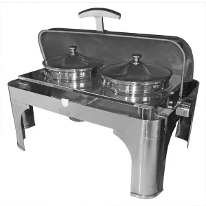 Мармит-чафиндиш Starfood Zc202 S|S 1-х блюд настольный с крышкой Roll Top – купить по цене завода