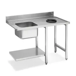 Стол для ПММ Smeg WT512 для купольных ПММ с мойкой и отверстием для слива соединение справа – купить в RuOborudovanie.ru с доставкой до двери Купить стол для пмм smeg wt512 для купольных пмм с мойкой и отверстием для слива соединение справа – цена от завода, доставка до двери | RuOborudovanie.ru