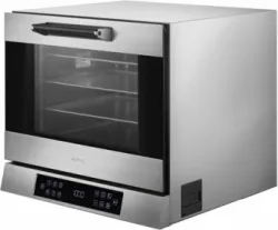 Купить печь конвекционная smeg alfa43xe1hds электрический 4 ур 43.5х32см с пароувлажнением, регулировкой скорости – цена от завода, доставка до двери | RuOborudovanie.ru