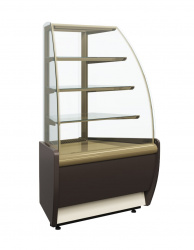 Витрина кондитерская Полюс ВХСв-у1д Carboma 0012-0109 (К70 Vm-3 Light) корич.-Золотой