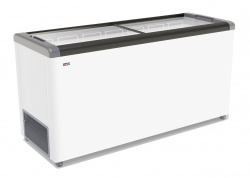 Ларь морозильный Frostor Gellar FG600 с прямое стекло серый