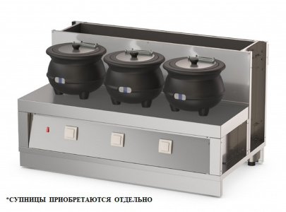 Мармит первых блюд Атеси Регата М1.3С-1370-02 арт.315524 для 3-х электросупниц