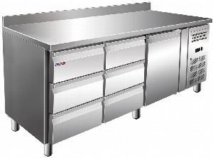 Стол морозильный Cooleq Gn3260Bt бортик 6 ящиков+1 дверь