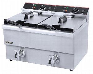 Фритюрница Airhot EF10T+10T с краном на 20л, 7кВт, настольн. электр.