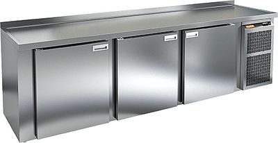 Стол охлаждаемый Hicold BR-111/GNK (-2+10), 3 двери, под кеги, 2840х700х850