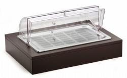 Поднос для пакетированного джема/масла, с крышкой Roll-Top, с хладогеном, на дерев. Основании венге – купить в RuOborudovanie.ru с доставкой до двери Купить поднос для пакетированного джема/масла, с крышкой roll-top, с хладогеном, на дерев. основании венге – цена от завода, доставка до двери | RuOborudovanie.ru