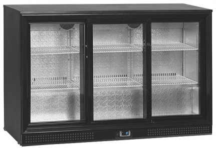 Шкаф холодильный Tefcold DB300S-3 барный черный со стеклом 300л 0,26кВт