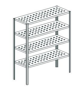 Стеллаж перфорированный Apach Chef Line Lstp20-216