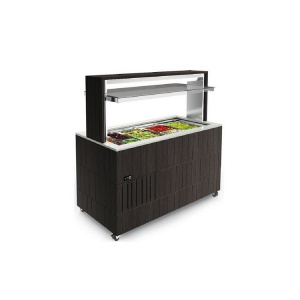 Стол шведский паровой островной Enofrigo DOGE ISOLA QUADRA QPBM венге