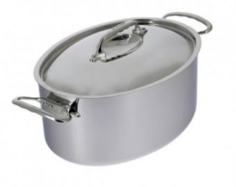 Кастрюля овальная 6,5Л 30Х22СМ H13См, с крышкой, серия Affinity, S/S 3726.30 – купить по цене завода