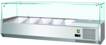 Витрина холодильная для ингредиентов 4хGN1/3 + 1хGN1/2 -150 мм Koreco VRX1400380(395II) – купить по цене завода