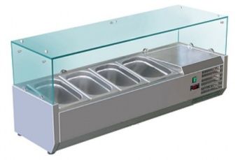 Витрина холодильная для ингредиентов 4хGN1/3 -150 мм Koreco VRX 1200 395 WN – купить по цене завода